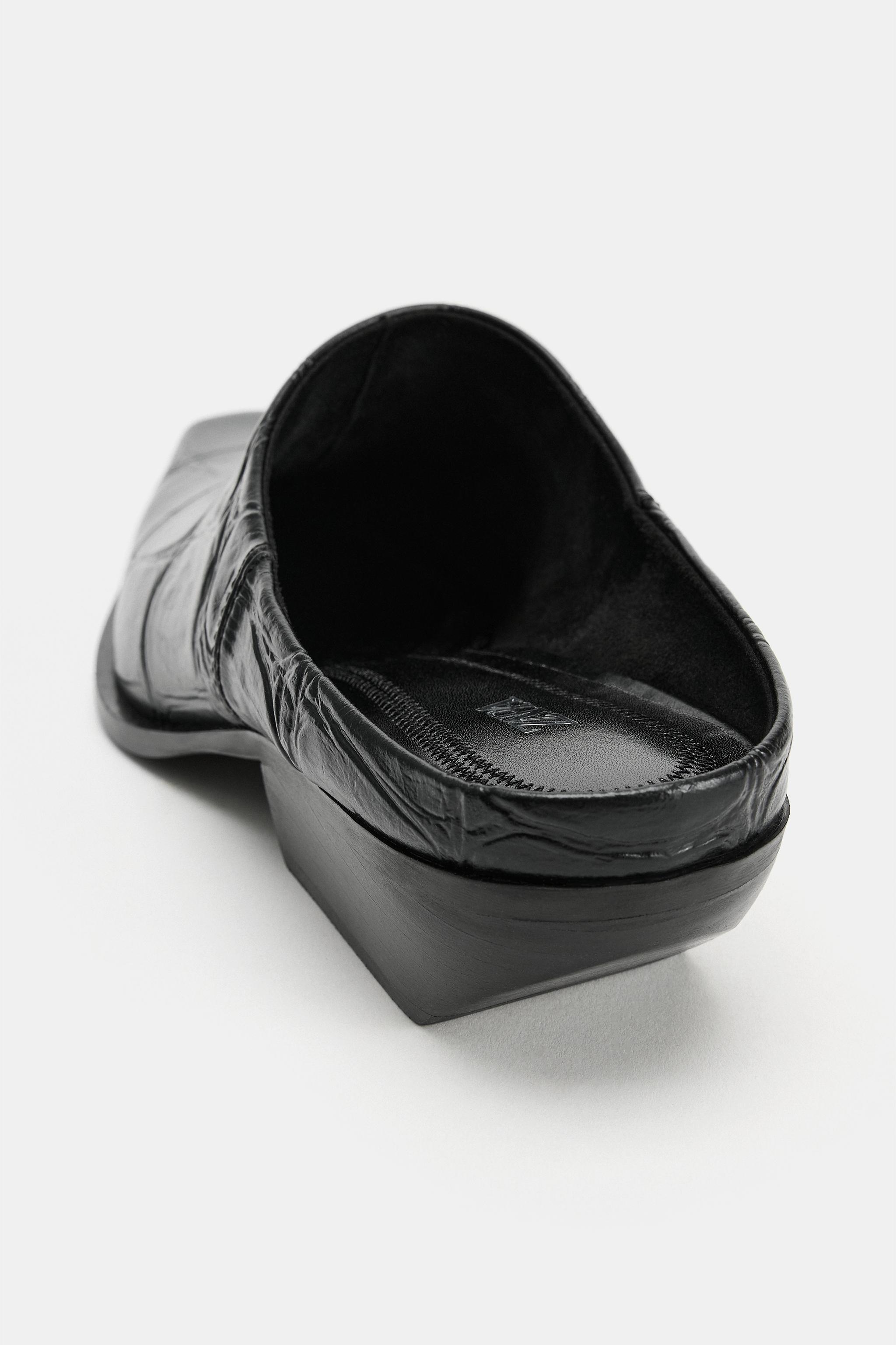MULES À TALONS IMPRIMÉ